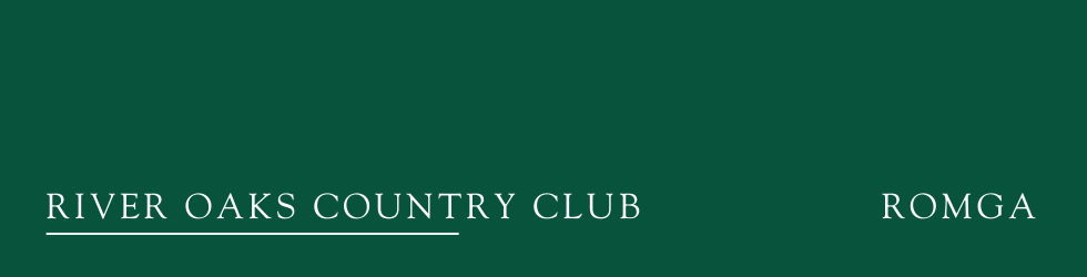 River Oaks Country Club — Senior Member-Guest